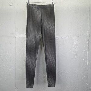 Black Milk Leggings Women's Sm Black White Pin Stripe 7/8 Length Pull-on Stretch
